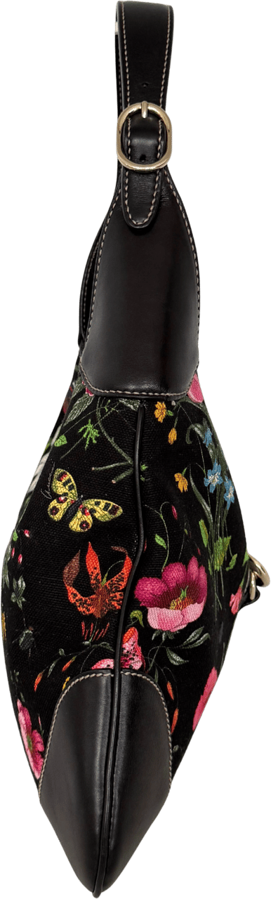 Gucci Gucci Canvas Flora Jackie O Bouvier Hobo Tasche Multicolor / sehr gut Divers