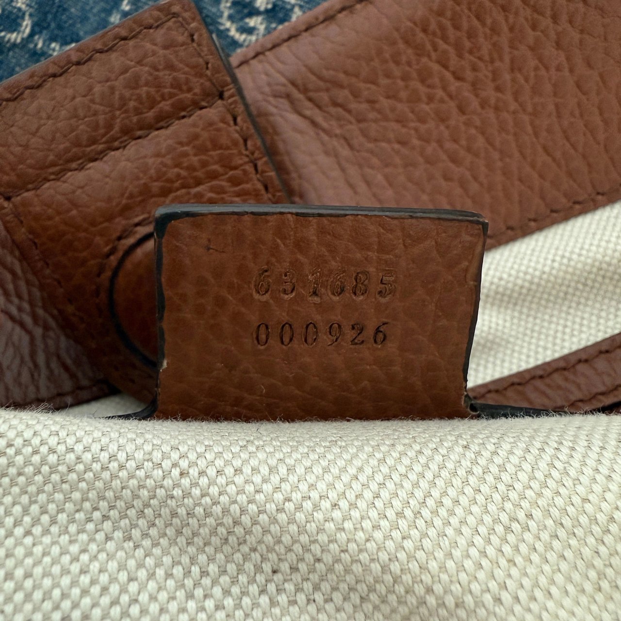 Gucci Gucci Ophidia GG Denim Tote Bag Blau / gut Blauw