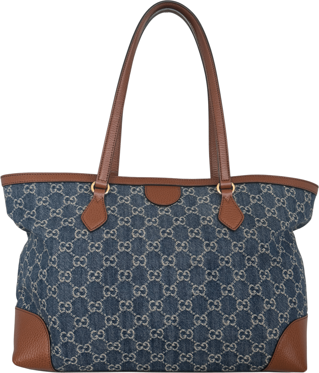Gucci Gucci Ophidia GG Denim Tote Bag Blau / gut Blauw