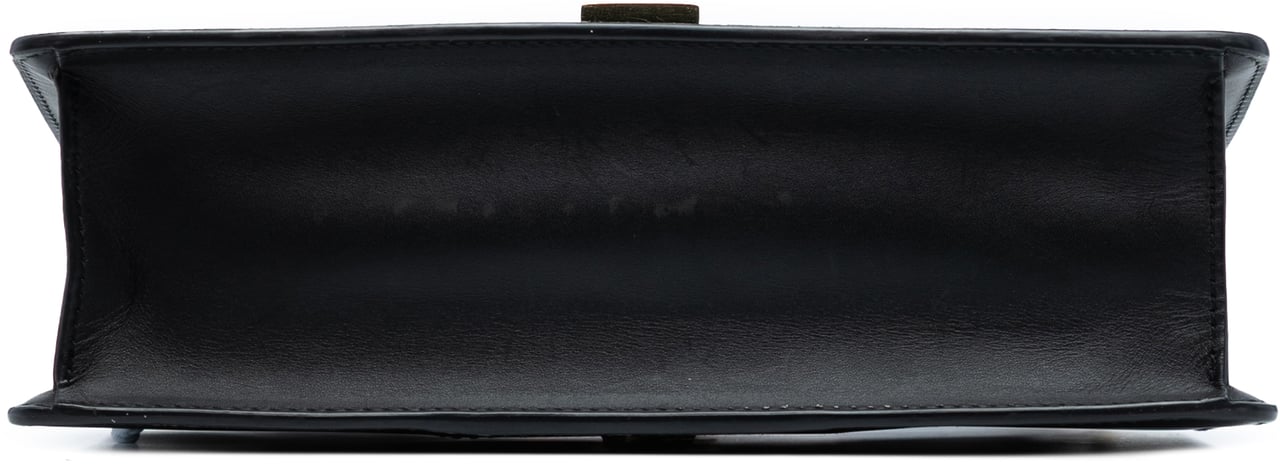 Gucci Small Leather Sylvie Satchel Zwart