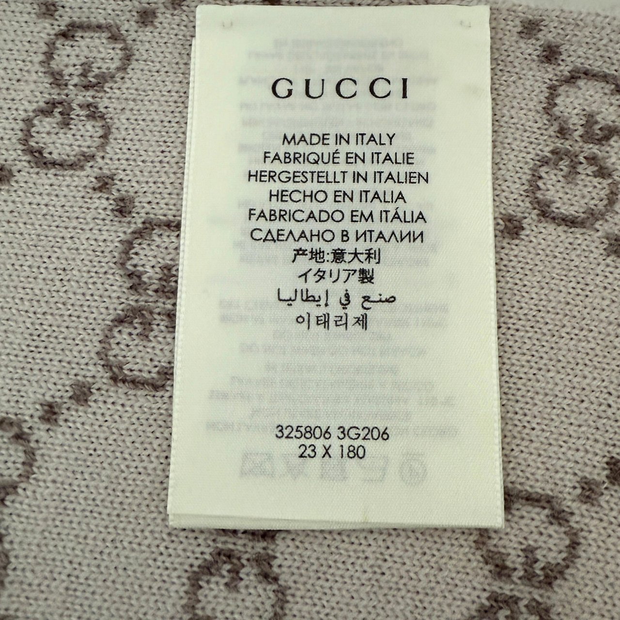 Gucci Gucci GG Schal aus Wolle Beige Creme / neuwertig Beige