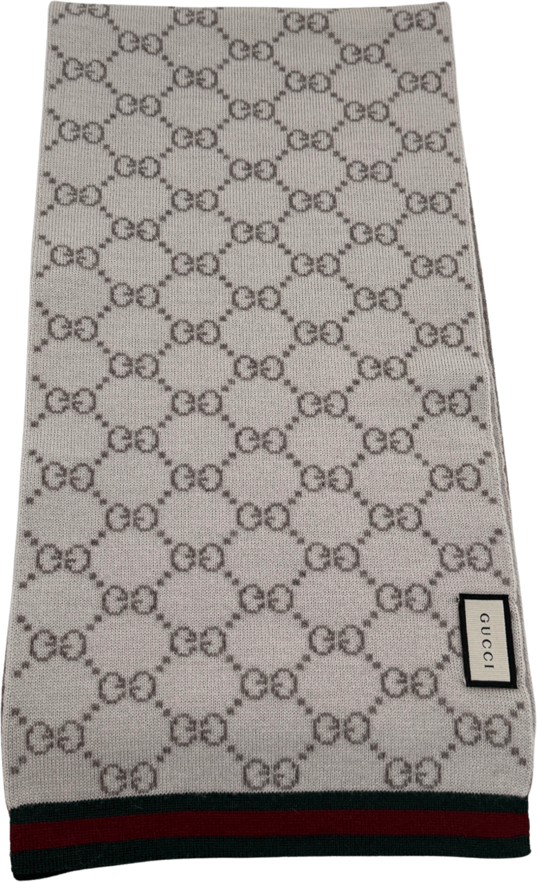 Gucci Gucci GG Schal aus Wolle Beige Creme / neuwertig Beige
