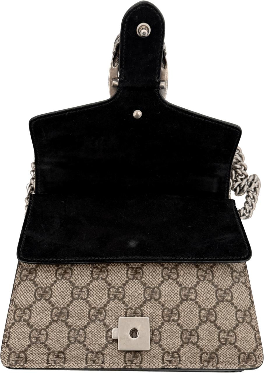 Gucci Gucci Dionysus Kleine Schultertasche GG Supreme Beige / sehr gut Beige