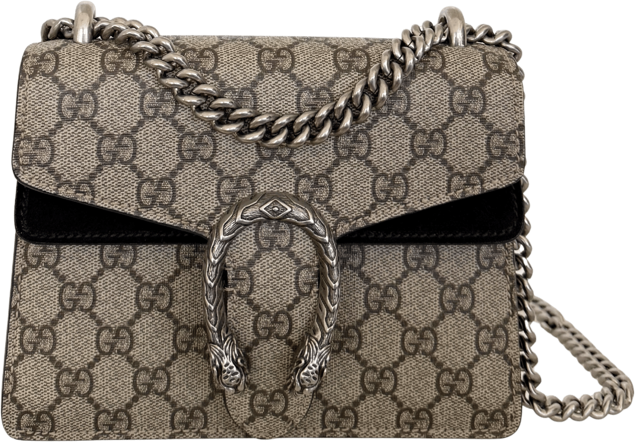 Gucci Gucci Dionysus Kleine Schultertasche GG Supreme Beige / sehr gut Beige