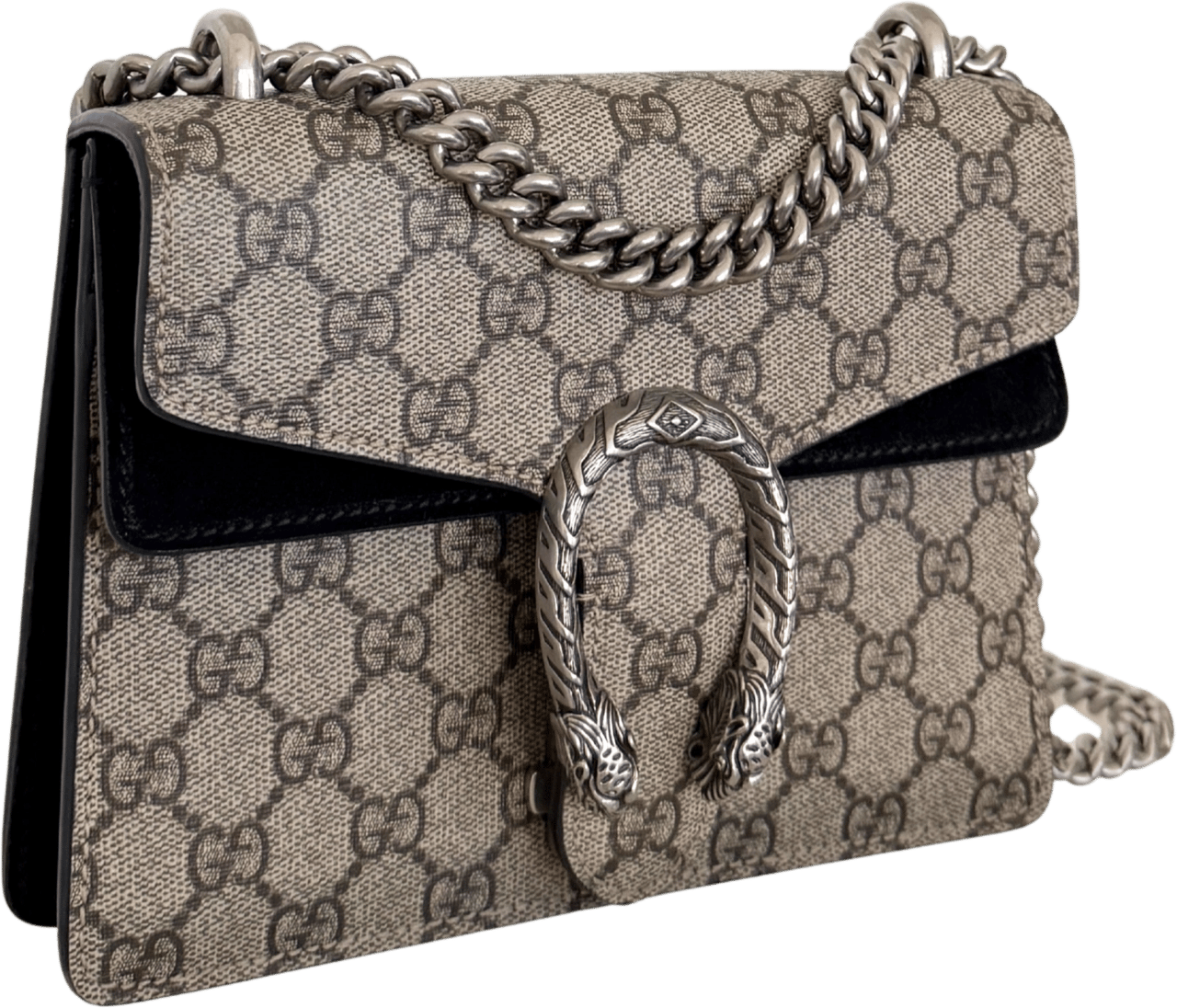 Gucci Gucci Dionysus Kleine Schultertasche GG Supreme Beige / sehr gut Beige
