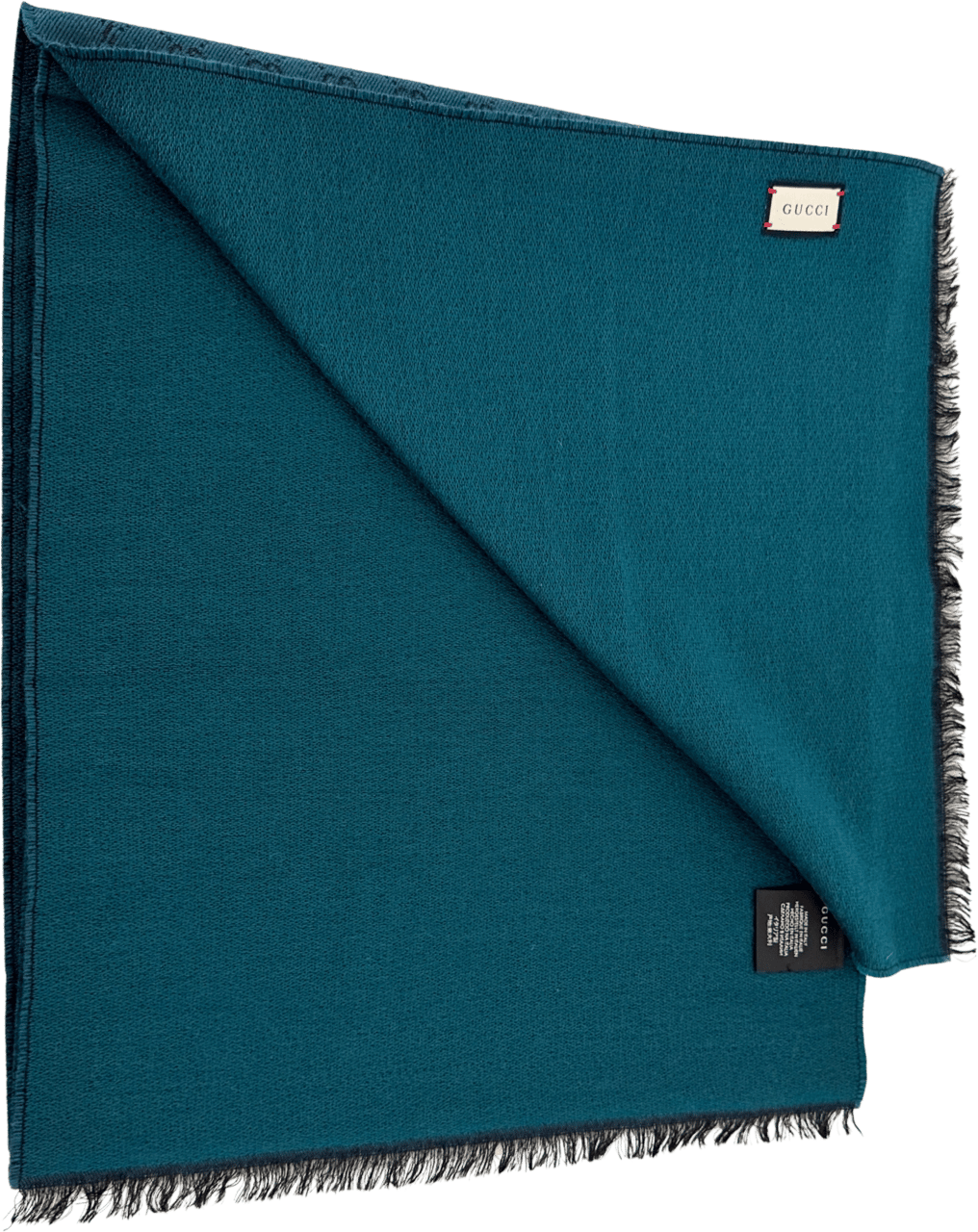 Gucci Gucci Schal aus Wolle Türkis Schwarz / neuwertig Groen