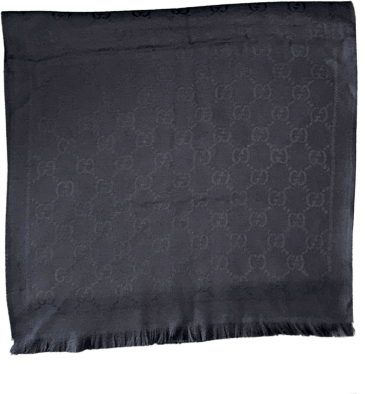 Gucci Gucci Schal aus Wolle Schwarz / neuwertig Zwart