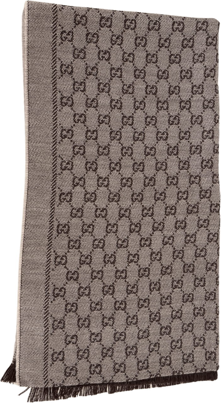 Gucci Gucci Schal aus Wolle Braun / ungetragen Bruin