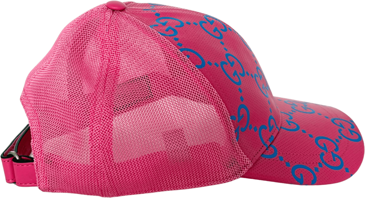 Gucci Gucci GG Cap Monogram Pink Blau  / sehr gut Roze