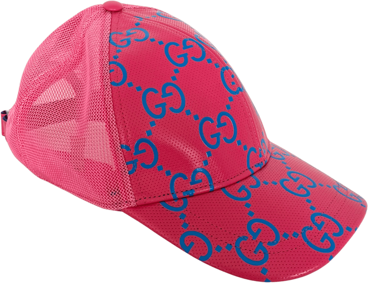 Gucci Gucci GG Cap Monogram Pink Blau  / sehr gut Roze
