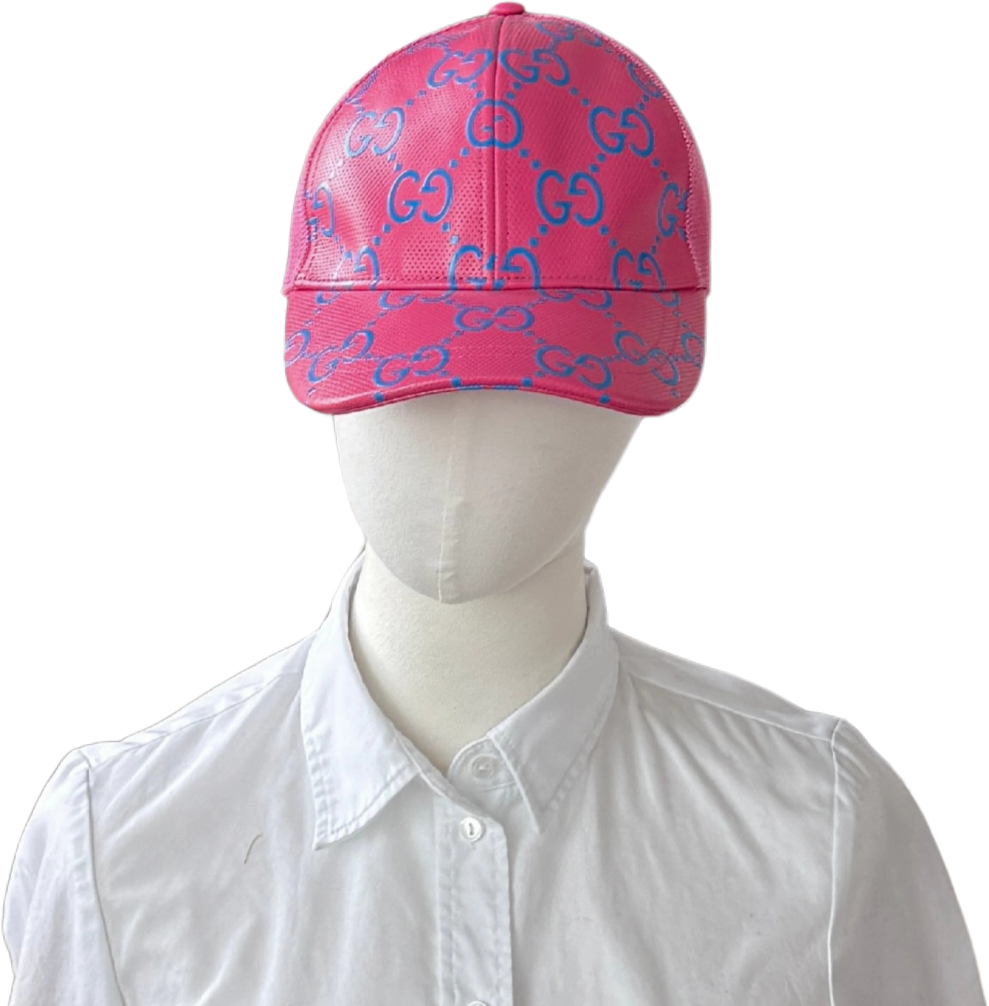 Gucci Gucci GG Cap Monogram Pink Blau  / sehr gut Roze
