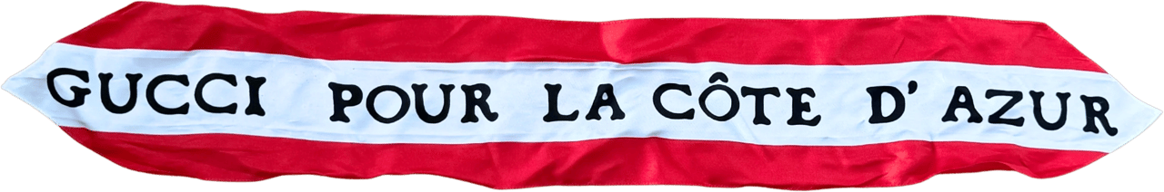 Gucci Gucci Pour La Cote Dazur Tuch Rot / gut Rood