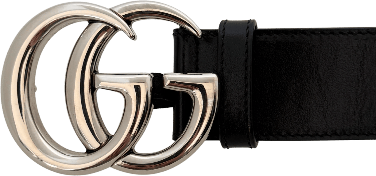 Gucci Gucci Wide GG Marmont Belt Size 90 Full Set Zwart