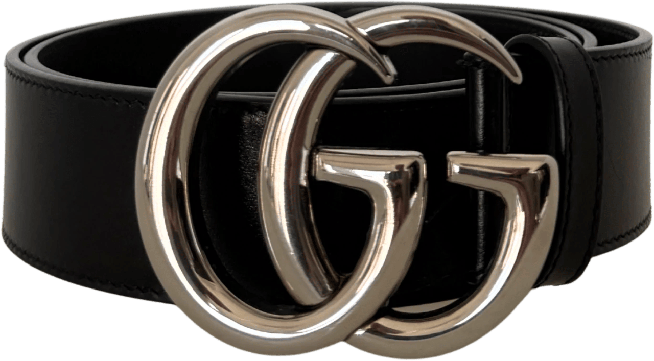 Gucci Gucci Wide GG Marmont Belt Size 90 Full Set Zwart