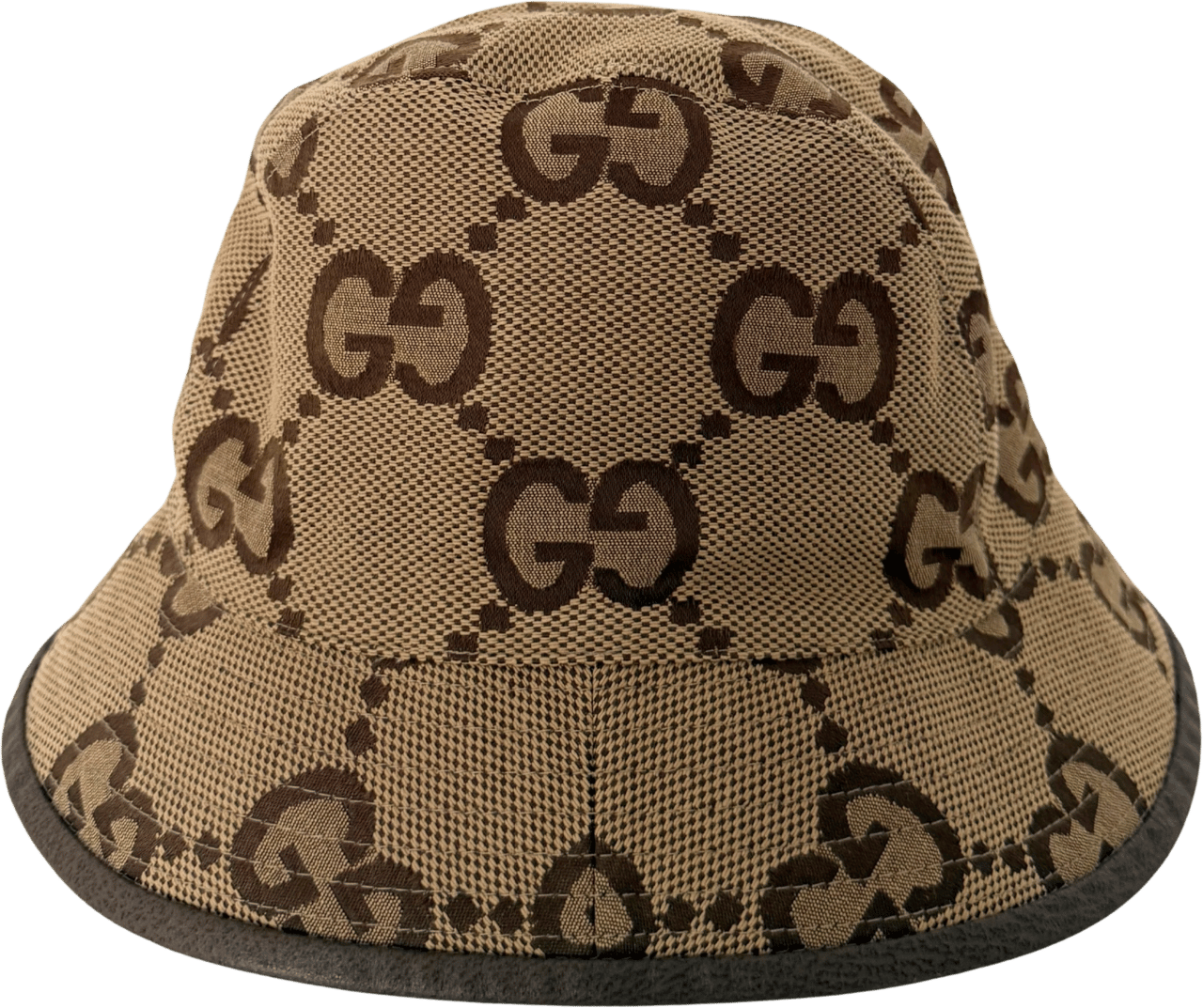 Gucci Gucci Jumbo GG Canvas Fischerhut Braun / neuwertig Bruin