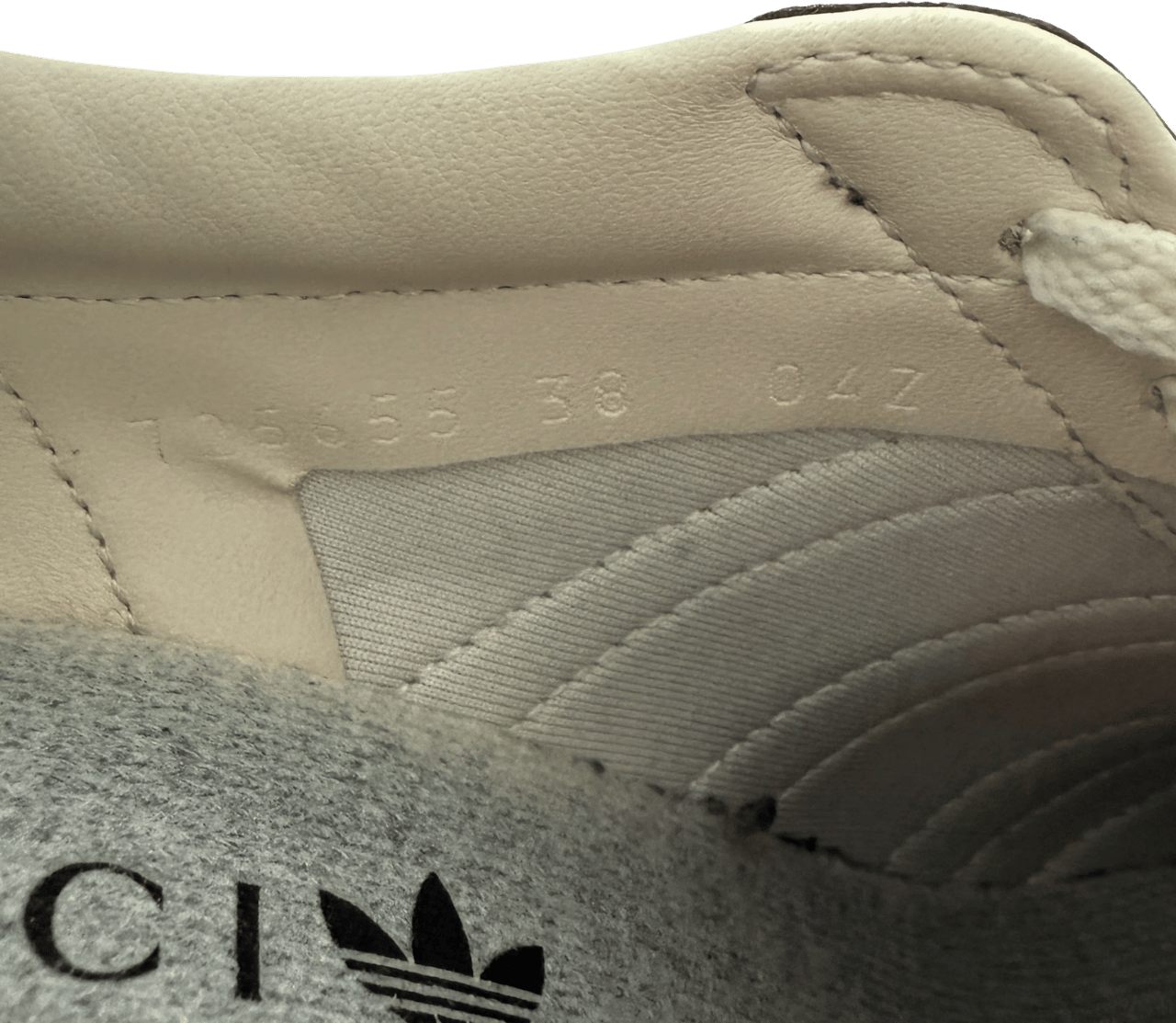 Gucci Adidas x Gucci Gazelle Wedge Beige GG Monogram Größe 38 Braun / sehr gut Bruin