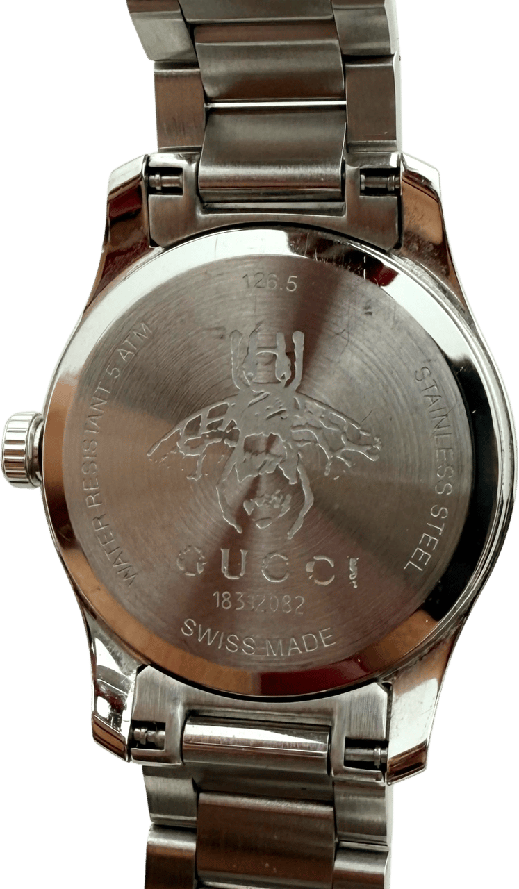 Gucci Gucci G-Timeless women's watch (model YA126573) silver / good Zilver