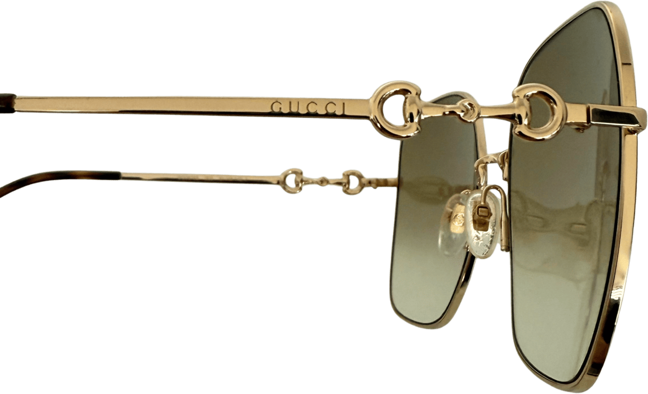 Gucci Gucci GG0879 Sunglasses Gold Goud