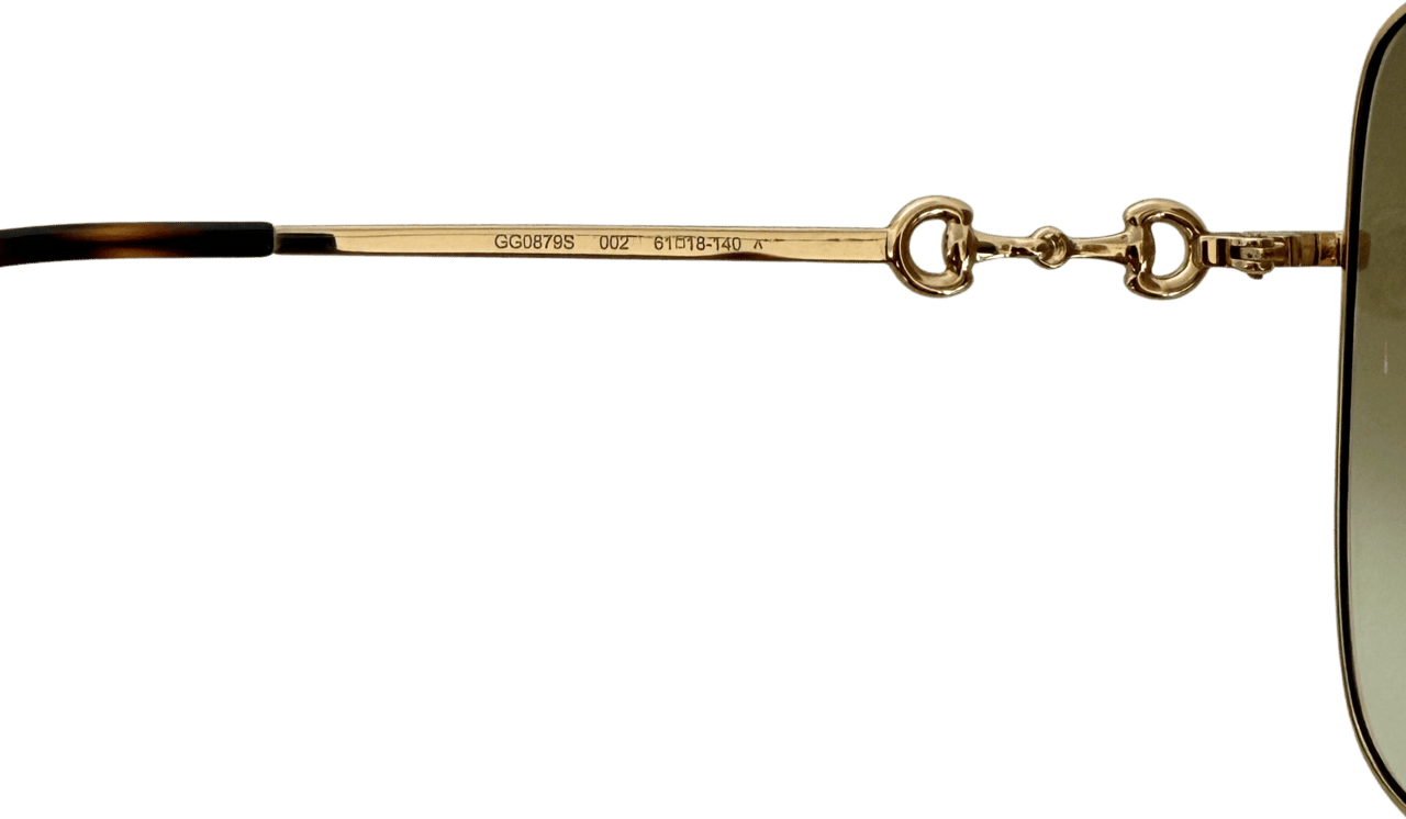 Gucci Gucci GG0879 Sunglasses Gold Goud
