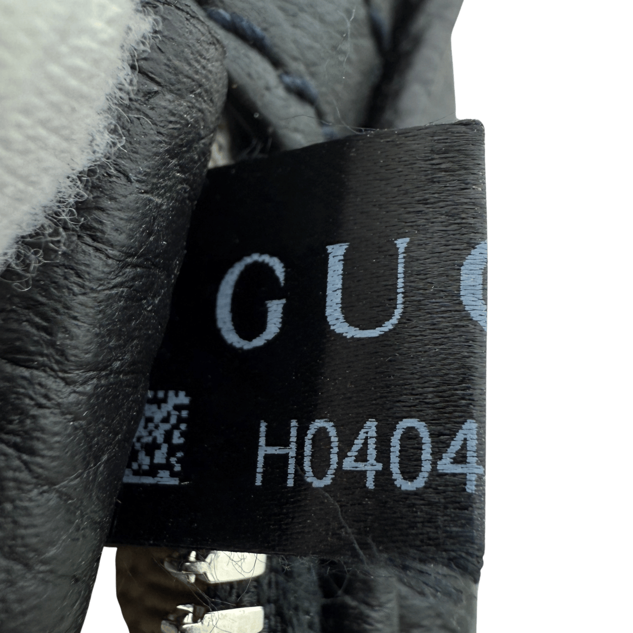 Gucci Gucci Kleine Gürteltasche mit Jumbo GG Leder Schwarz / sehr gut Zwart