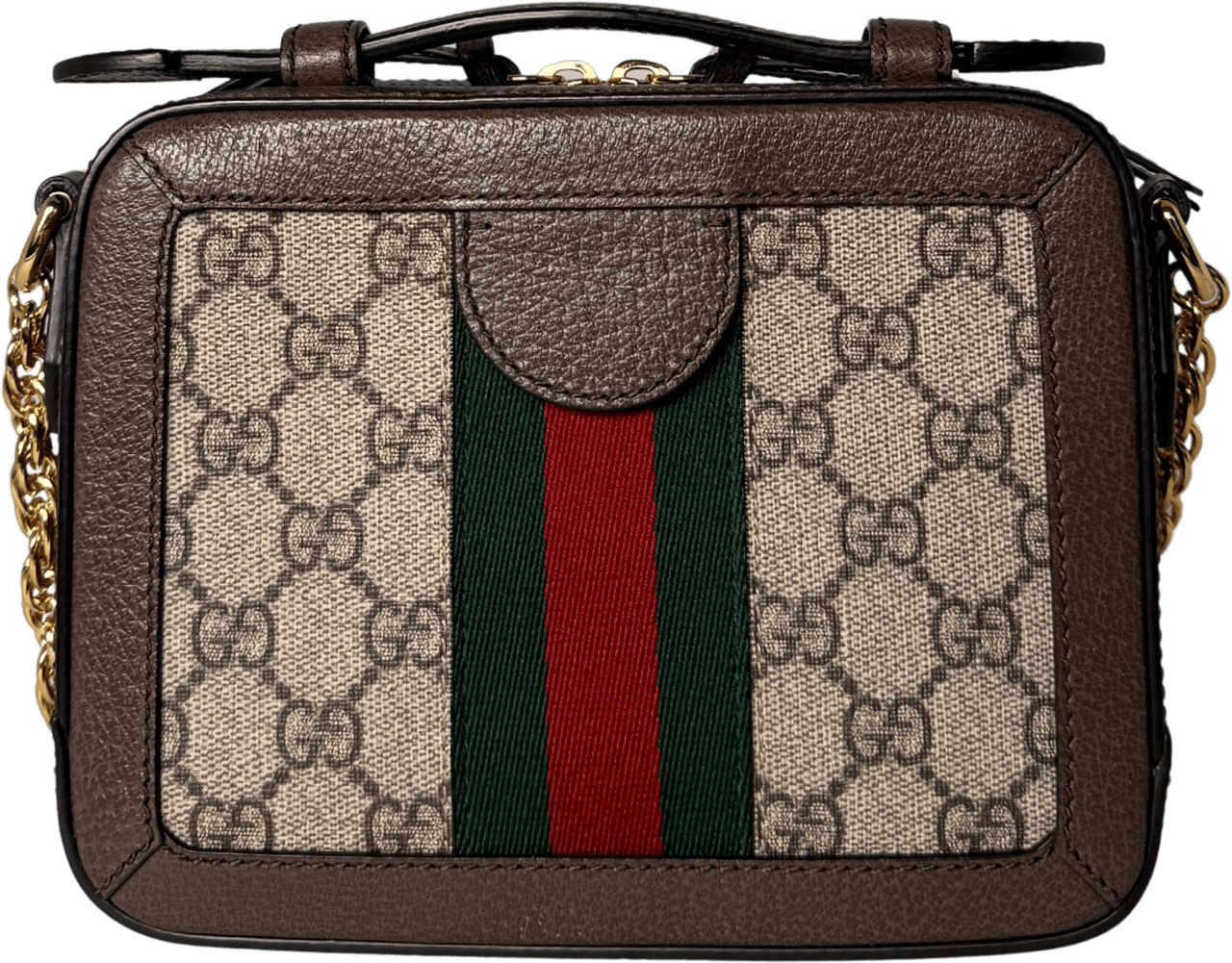 Gucci Gucci Ophidia GG Mini Schultertasche Braun / sehr gut Bruin