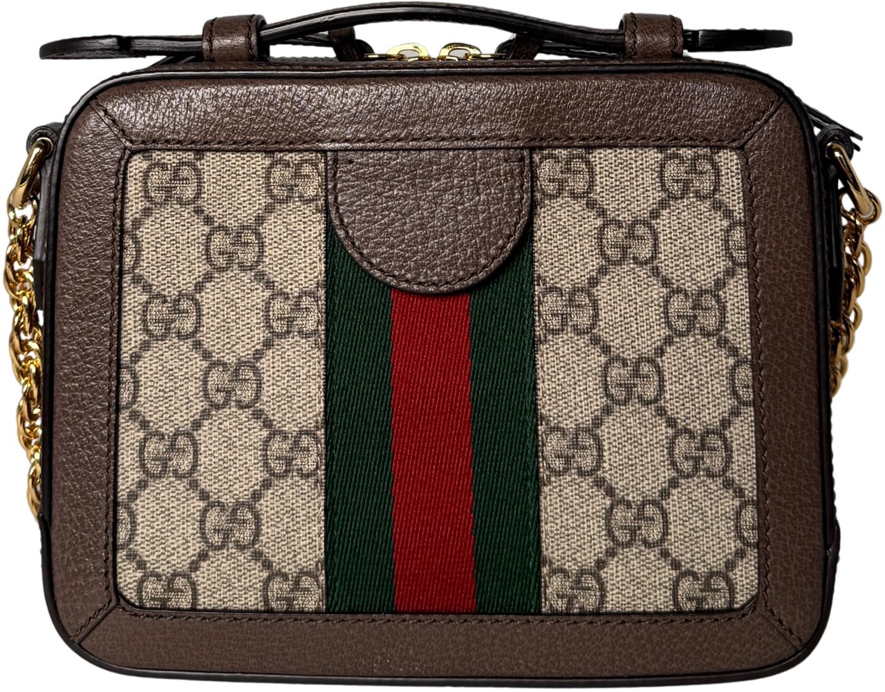 Gucci Gucci Ophidia GG Mini Schultertasche Braun / sehr gut Bruin