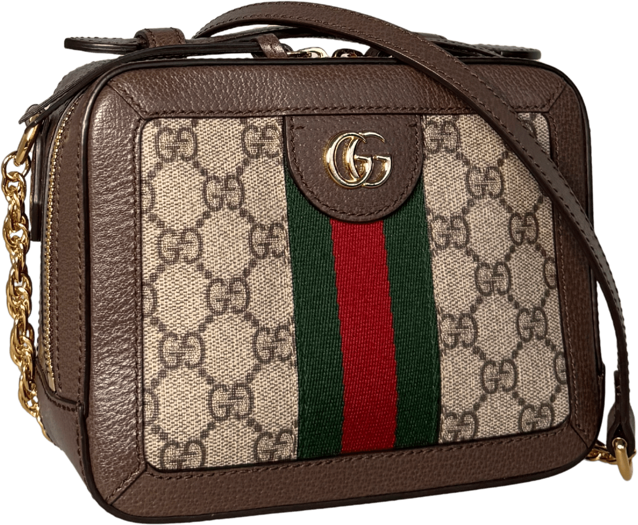 Gucci Gucci Ophidia GG Mini Schultertasche Braun / sehr gut Bruin