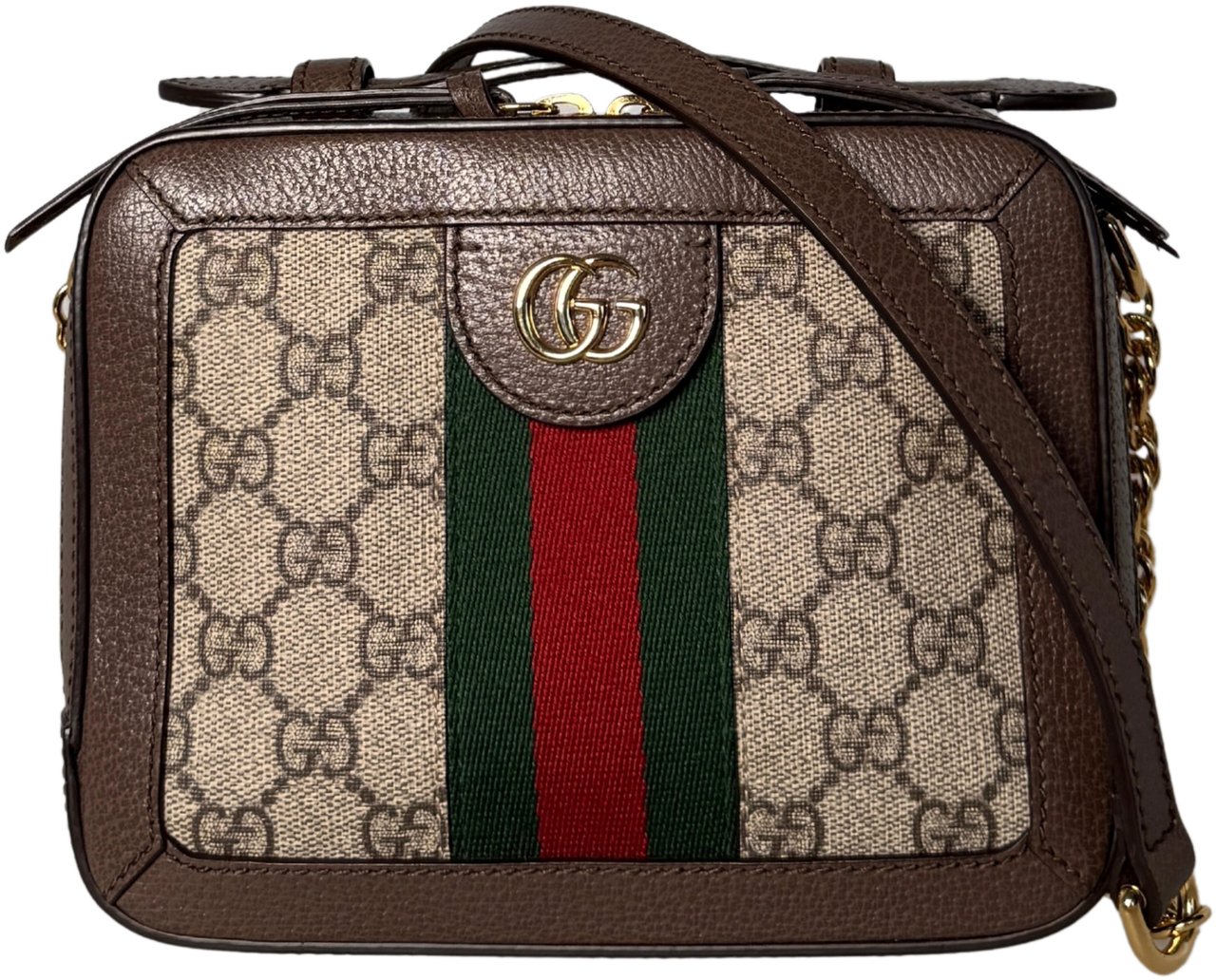 Gucci Gucci Ophidia GG Mini Schultertasche Braun / sehr gut Bruin