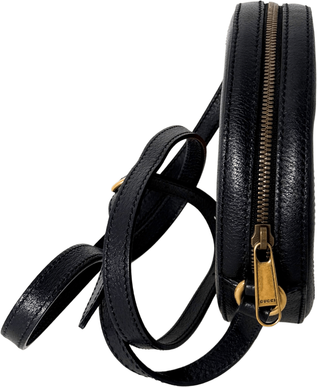 Gucci Gucci Runde GG Umhängetasche Velvet Rot Fullset / neuwertig Rood