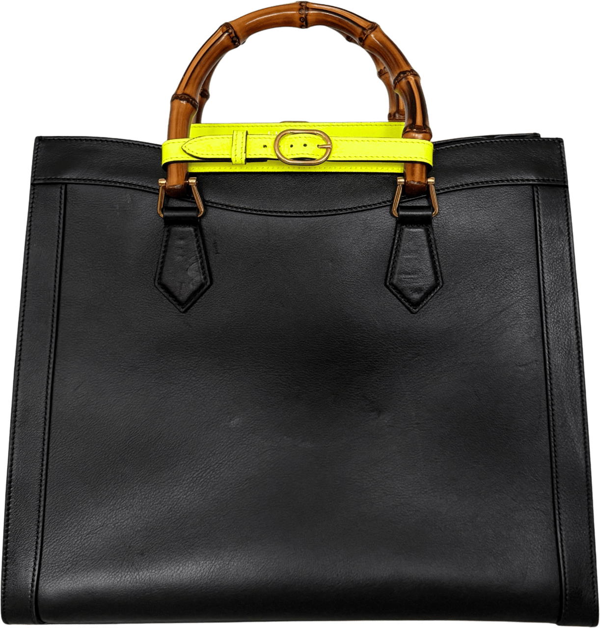 Gucci Gucci Großer Diana Bamboo Shopper Schwarz / gut Zwart