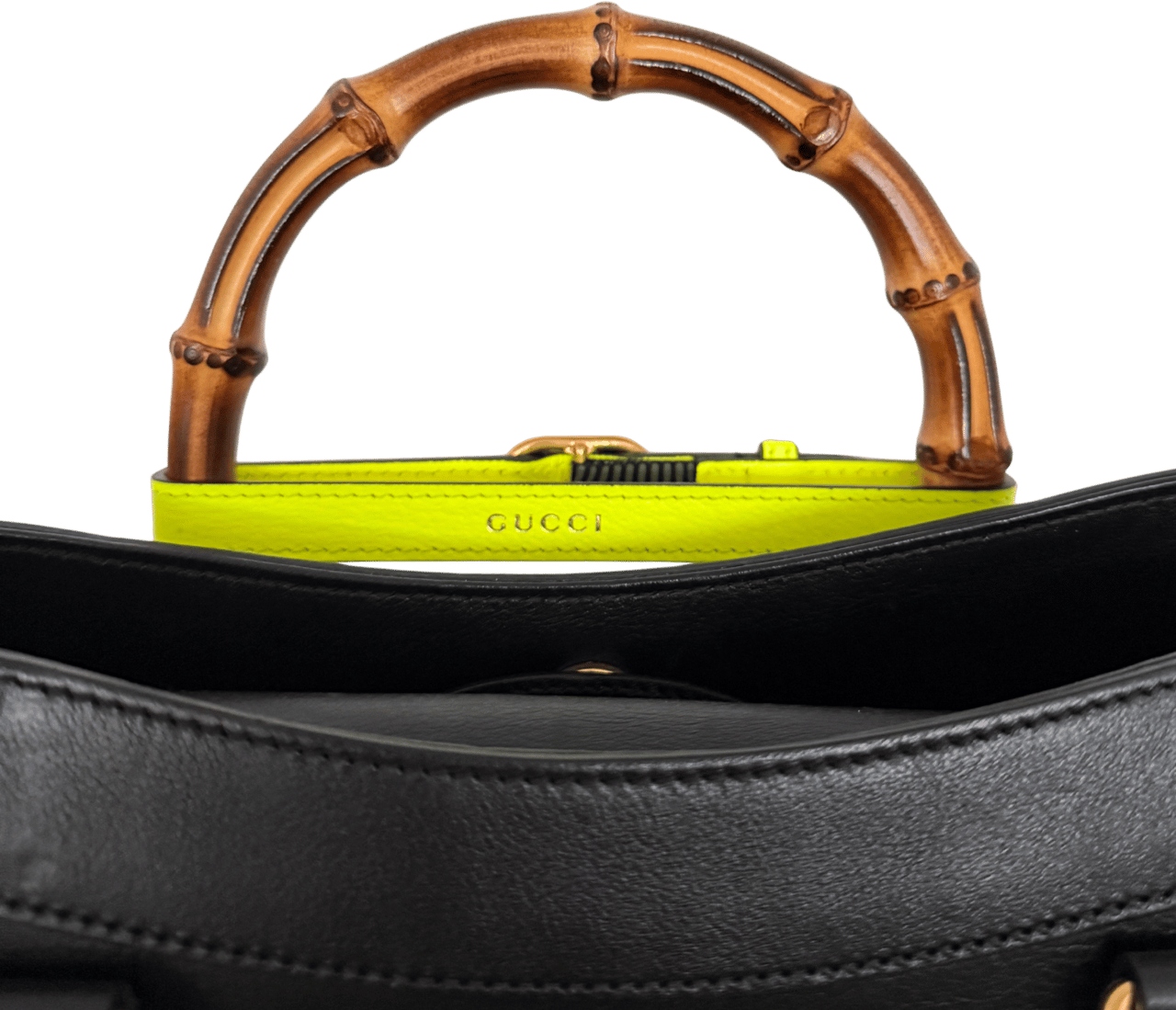 Gucci Gucci Großer Diana Bamboo Shopper Schwarz / gut Zwart