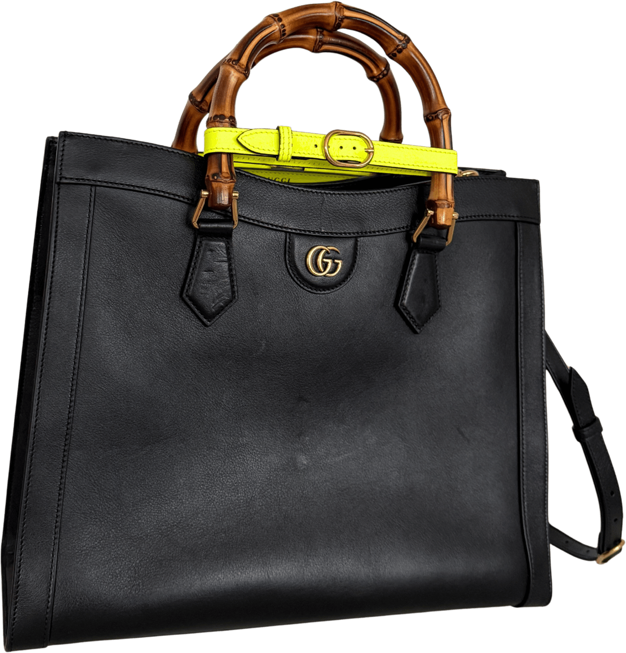 Gucci Gucci Großer Diana Bamboo Shopper Schwarz / gut Zwart