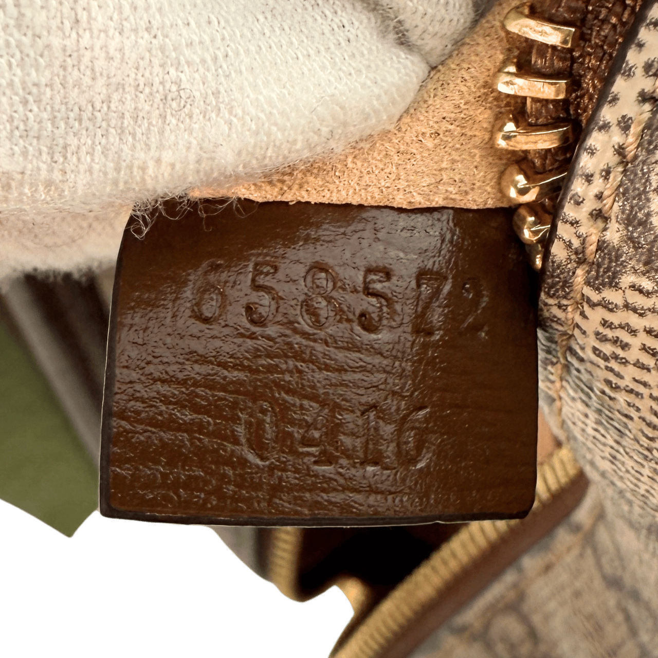 Gucci Gucci GG Supreme Schultertrasche Braun Fullset / sehr gut Bruin