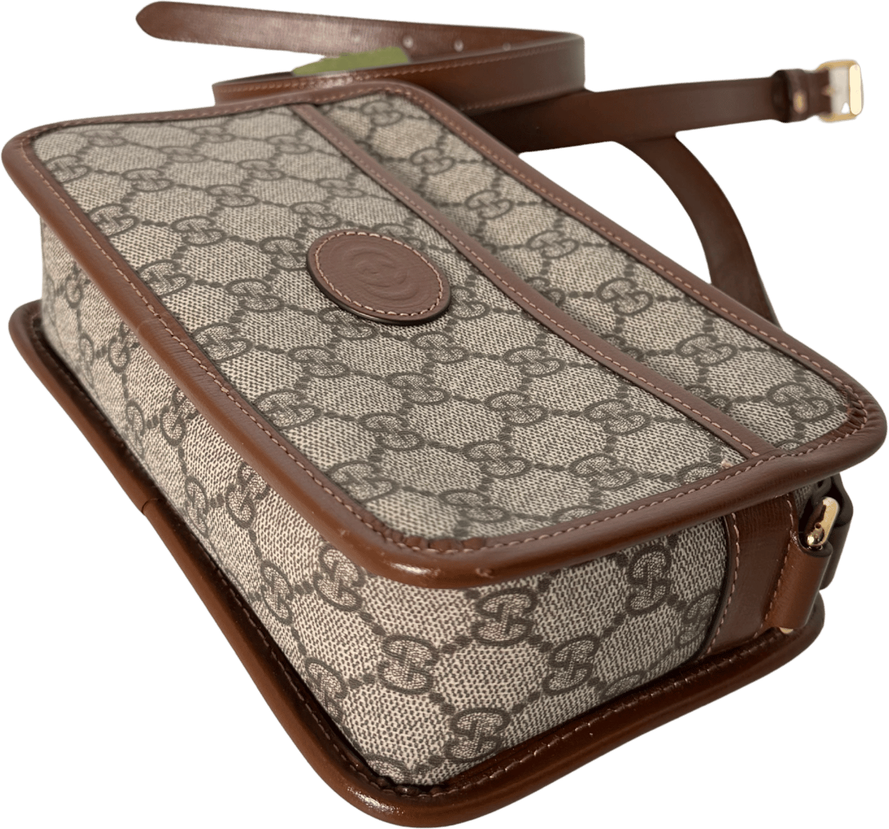 Gucci Gucci GG Supreme Schultertrasche Braun Fullset / sehr gut Bruin