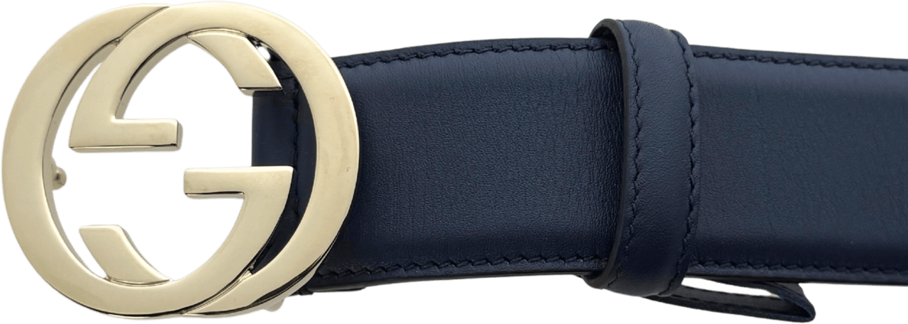 Gucci Gucci Interlocking GG Gürtel Größe 95 Blau / sehr gut Blauw