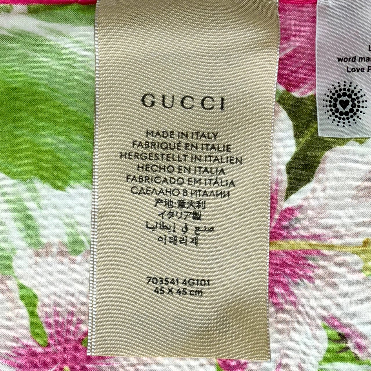 Gucci Gucci Love Parade Tuch Grün / neuwertig Groen