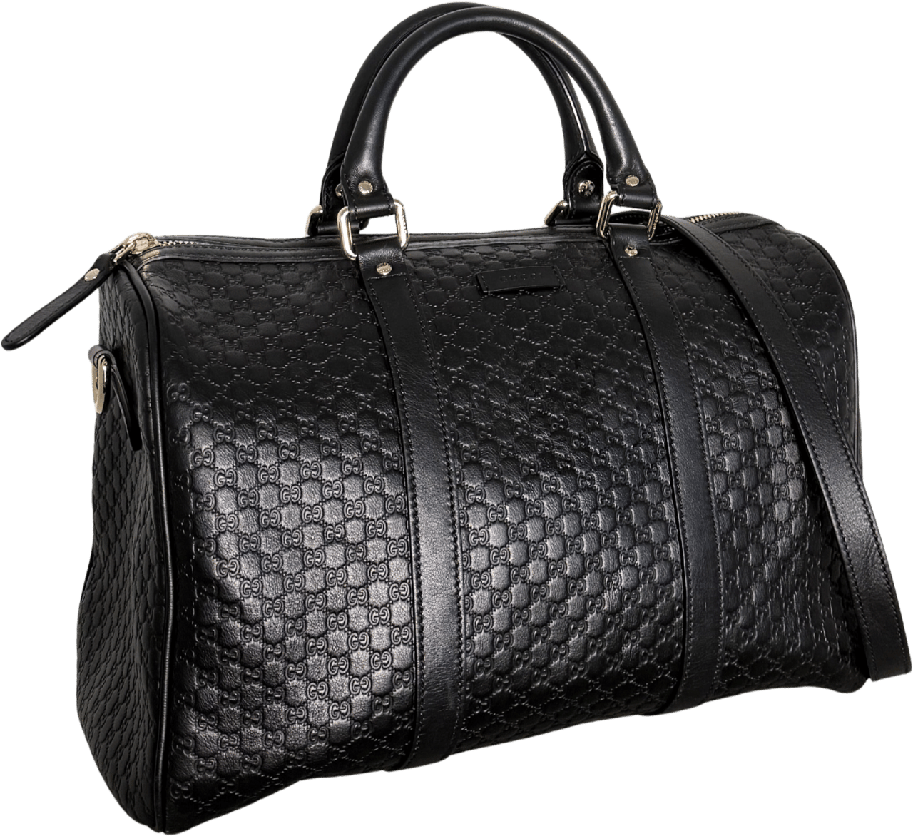 Gucci Gucci Microguccissima Boston Bag Schwarz / sehr gut Zwart