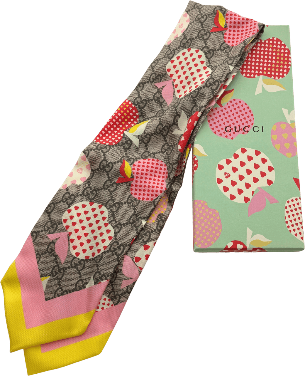 Gucci Gucci GG Apple Seidentuch Bunt / sehr gut Divers