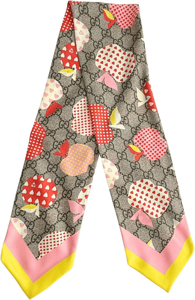 Gucci Gucci GG Apple Seidentuch Bunt / sehr gut Divers