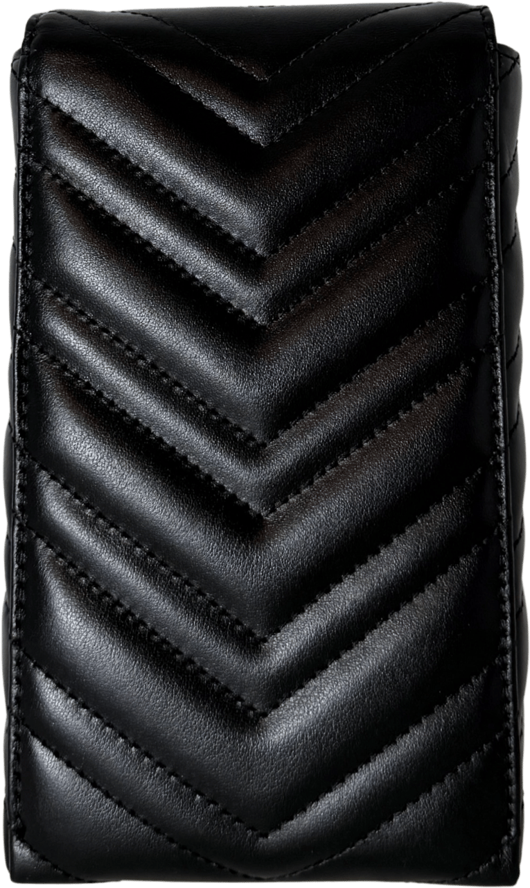 Gucci Gucci GG Marmont Phone Crossbody Bag Schwarz / neuwertig Zwart