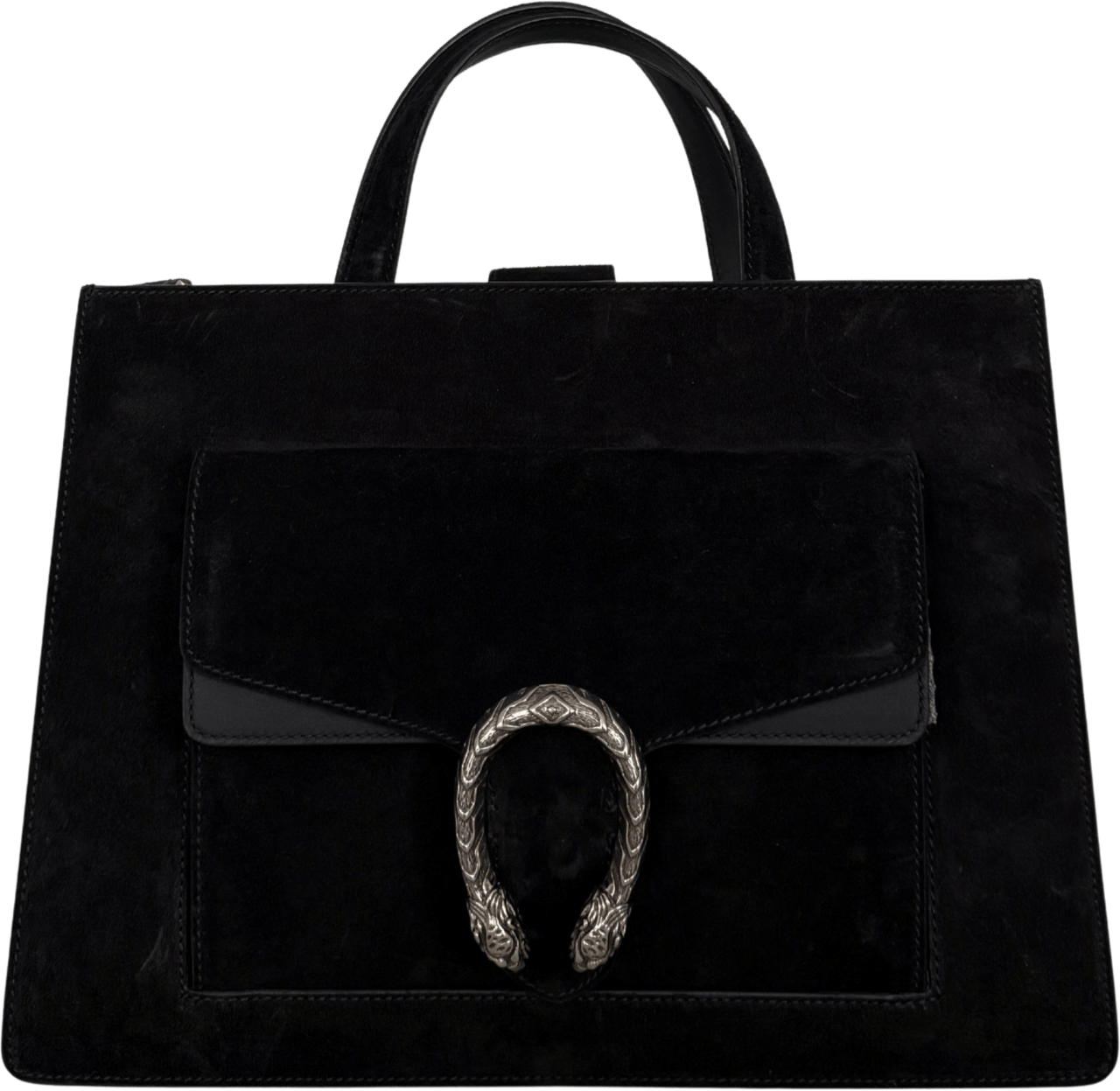 Gucci Gucci Dionysus Handtasche aus Veloursleder Schwarz / sehr gut Zwart