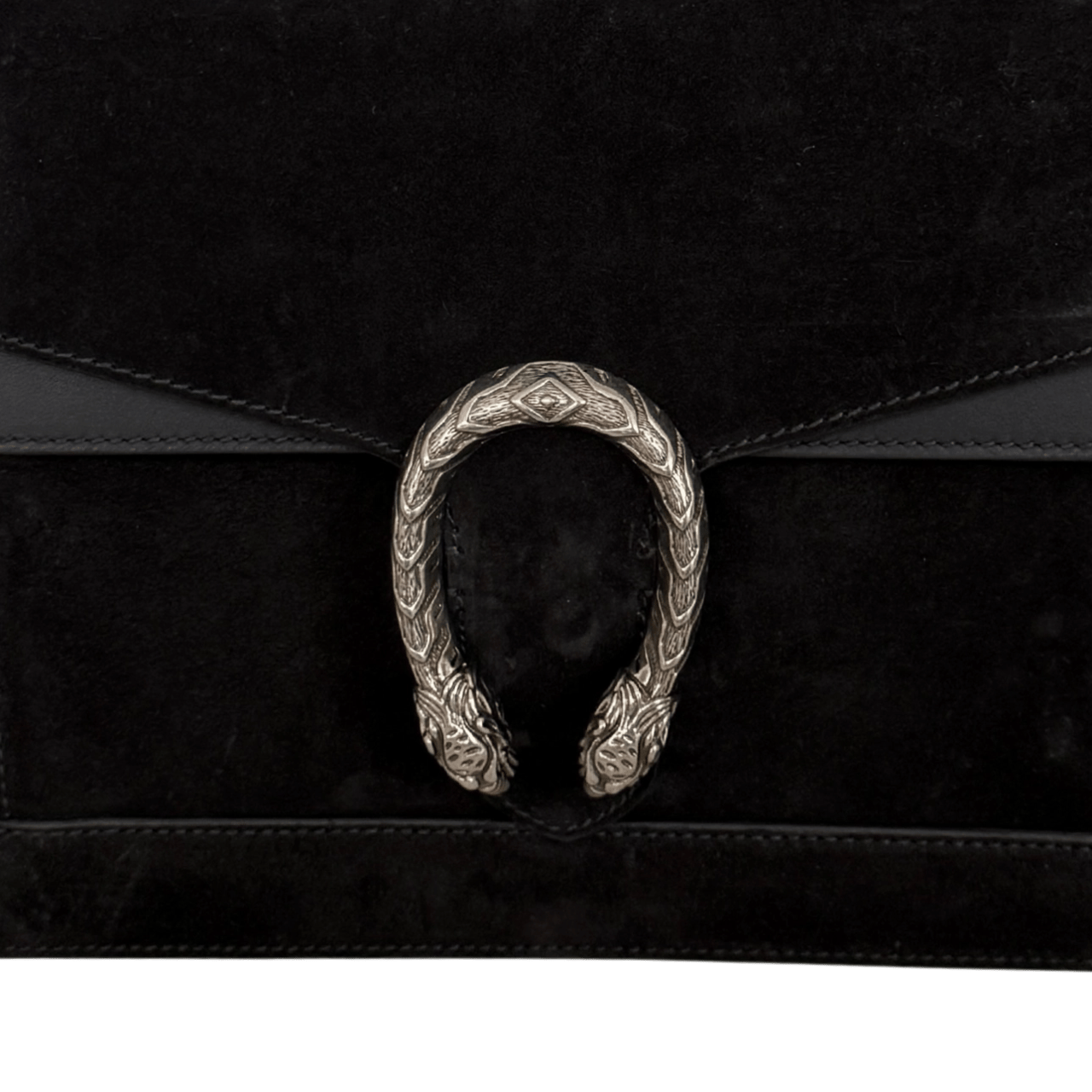 Gucci Gucci Dionysus Handtasche aus Veloursleder Schwarz / sehr gut Zwart