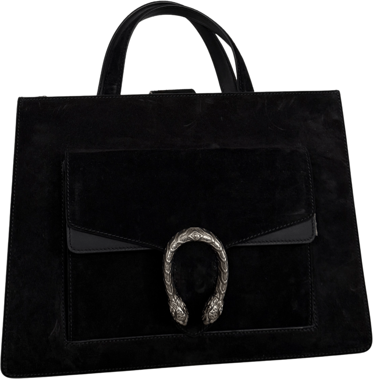 Gucci Gucci Dionysus Handtasche aus Veloursleder Schwarz / sehr gut Zwart