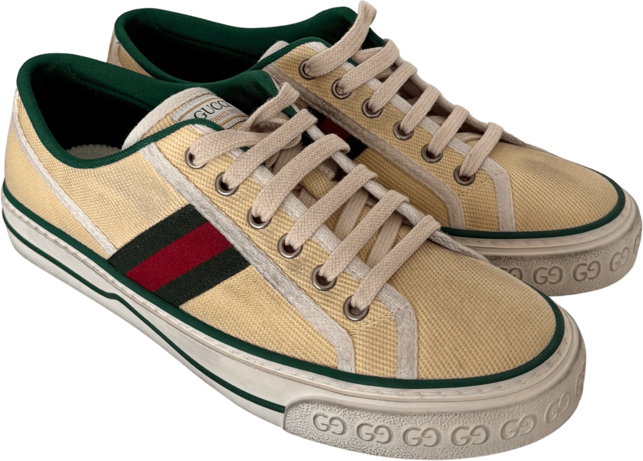 Gucci Gucci Tennis 1977 Low-Top-Sneaker Größe 40 Beige Fullset / neuwertig Beige