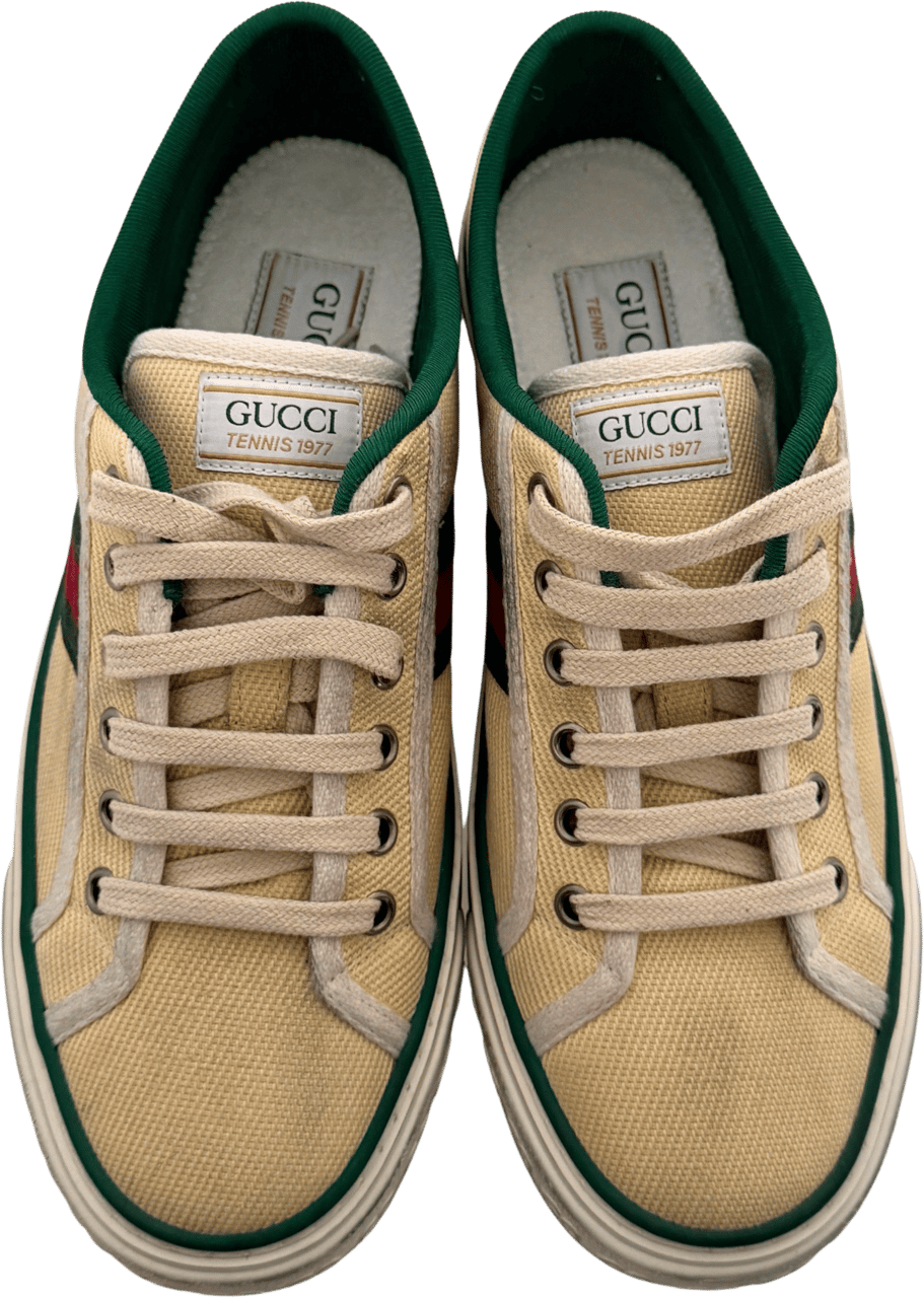 Gucci Gucci Tennis 1977 Low-Top-Sneaker Größe 40 Beige Fullset / neuwertig Beige