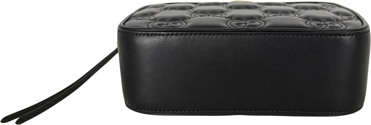 Gucci Gucci GG Matelassé Umhängetasche Schwarz / sehr gut Zwart