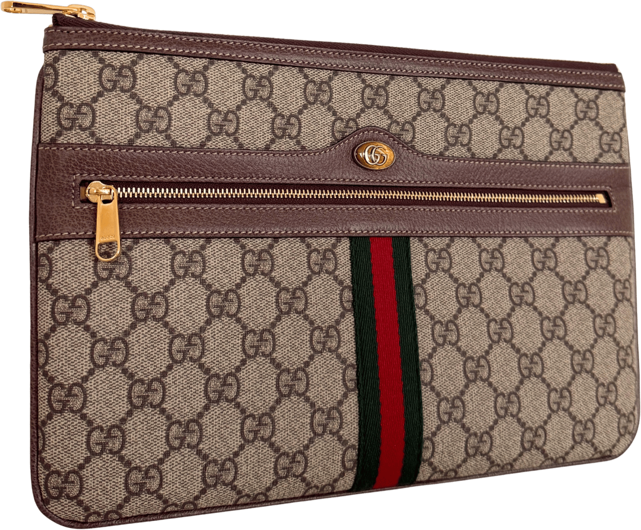 Gucci Gucci Ophidia Pouch aus GG Supreme-Canvas Braun / neuwertig Bruin
