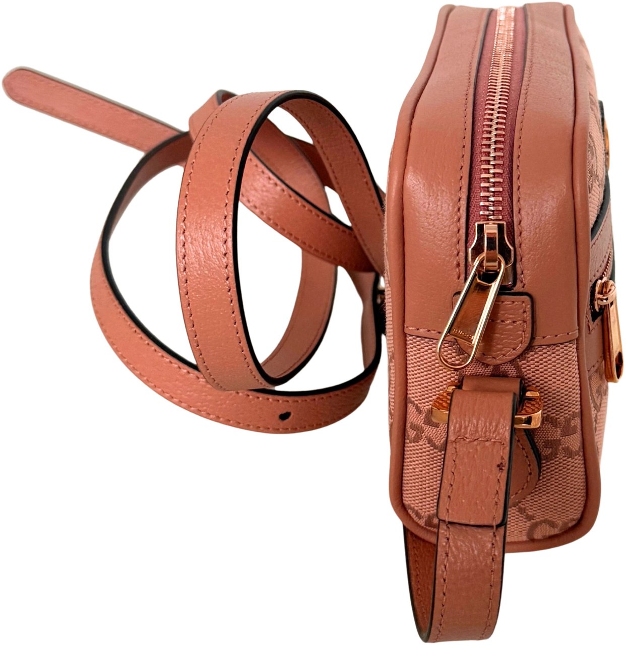 Gucci Gucci Ophidia Mini Bag Canvas Pink / neuwertig Roze