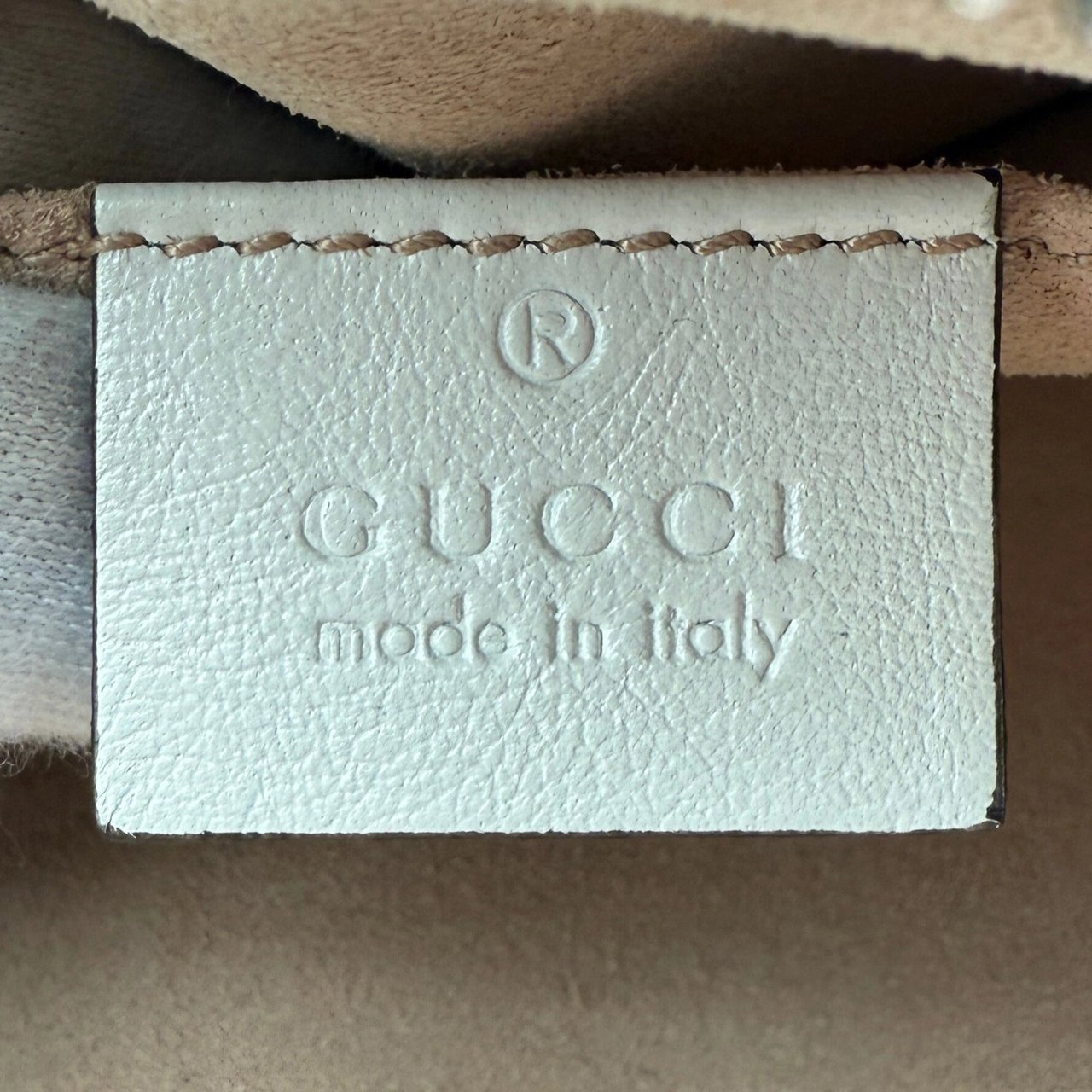 Gucci Gucci GG Marmont Torchon Schultertasche Blau / sehr gut Blauw