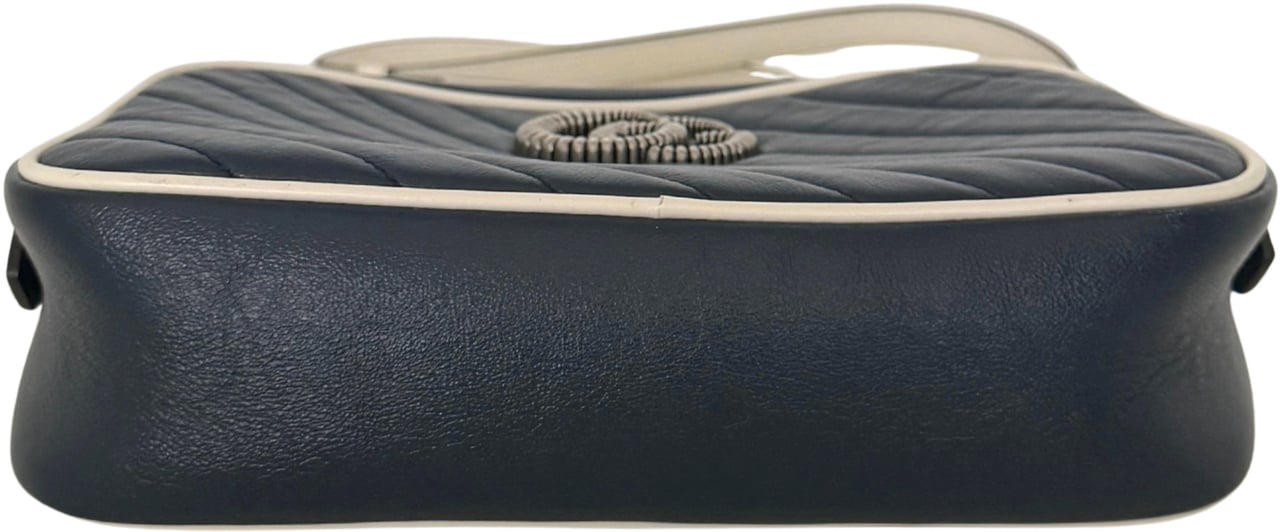 Gucci Gucci GG Marmont Torchon Schultertasche Blau / sehr gut Blauw